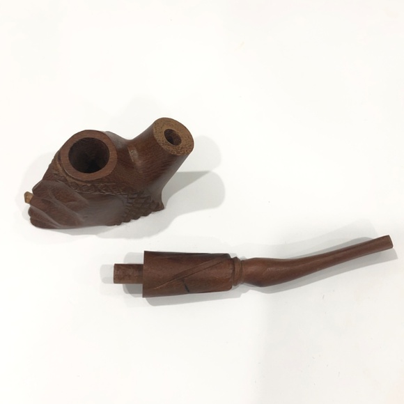 Hand carved wooden face - Picture 3 of 3